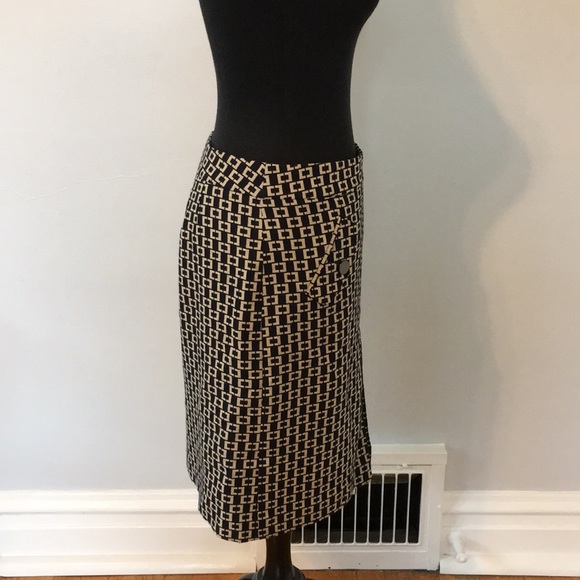 Ann Taylor LOFT Chain Print Professional Skirt, 2 - Picture 3 of 9